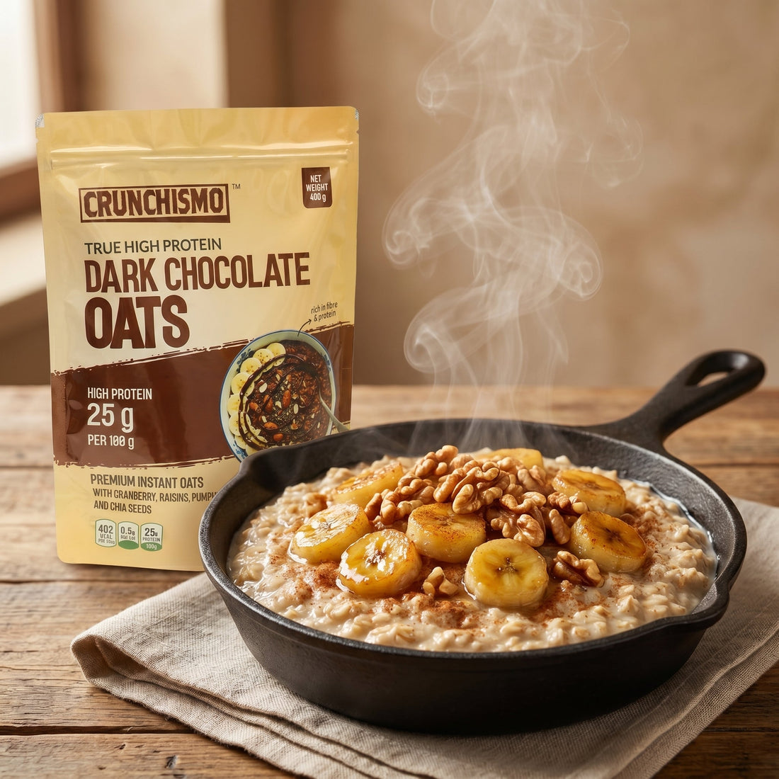 Caramelized Banana Oat Skillet