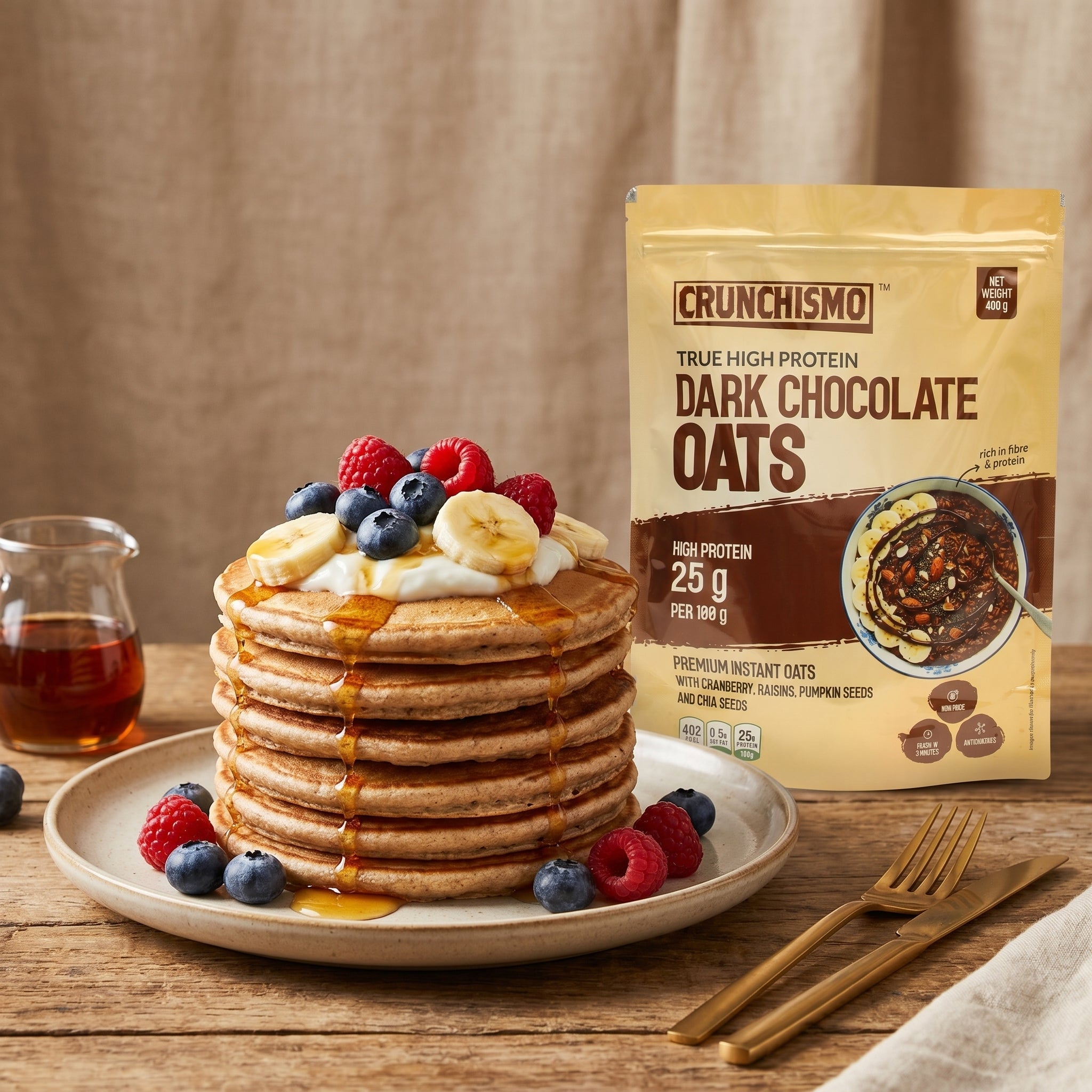 High Protein Pancake Stack
