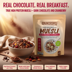True High Protein Muesli – Dark Chocolate & Cranberry (400g x 2)