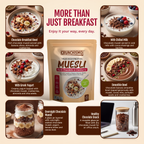 True High Protein Muesli – Dark Chocolate & Cranberry (400g x 2)