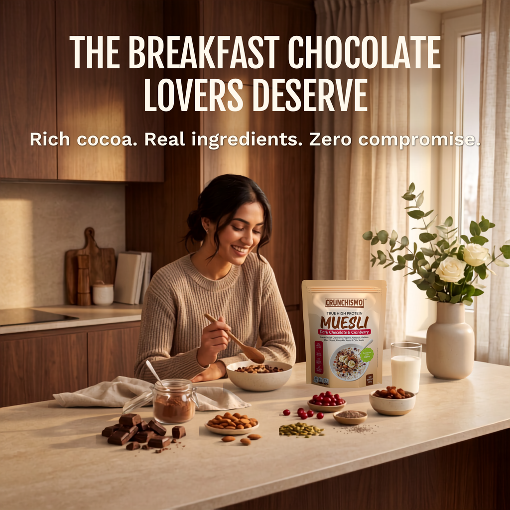 True High Protein Muesli – Dark Chocolate & Cranberry (400g x 2)