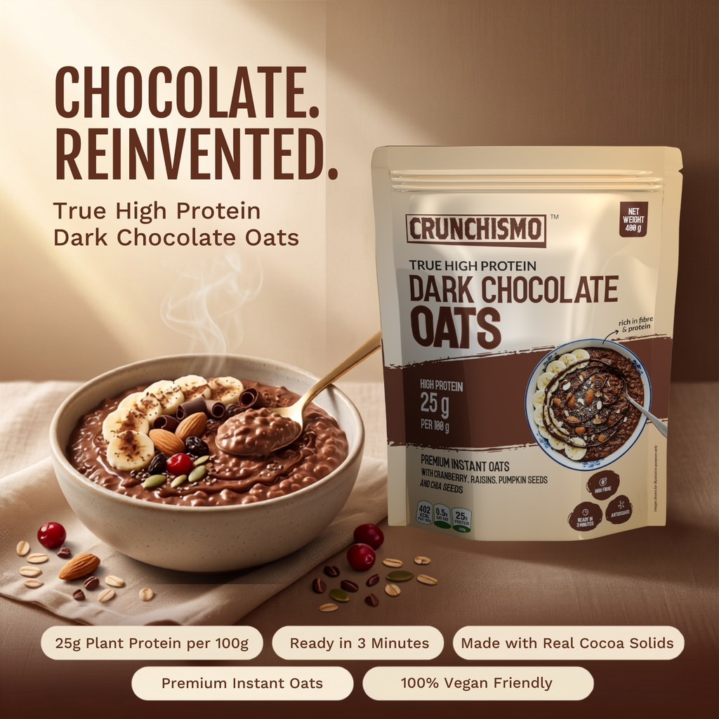 True High Protein Dark Chocolate Oats (400g x 2)