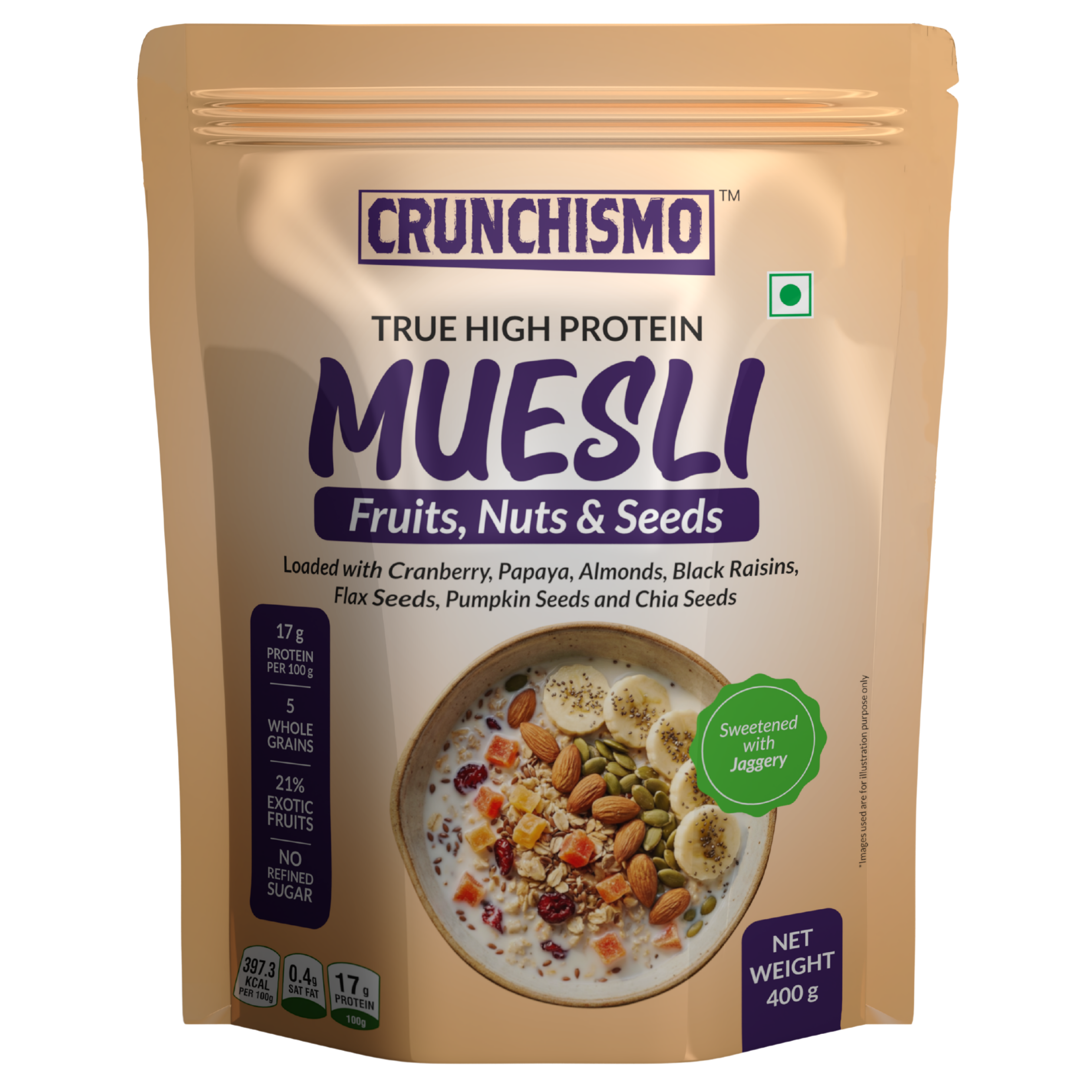 True High Protein Muesli Fruit, Nuts & Seeds