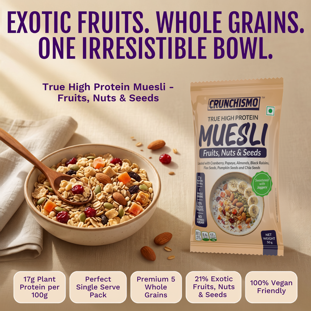 True High Protein Muesli – Fruit, Nuts & Seeds (50g x 30)