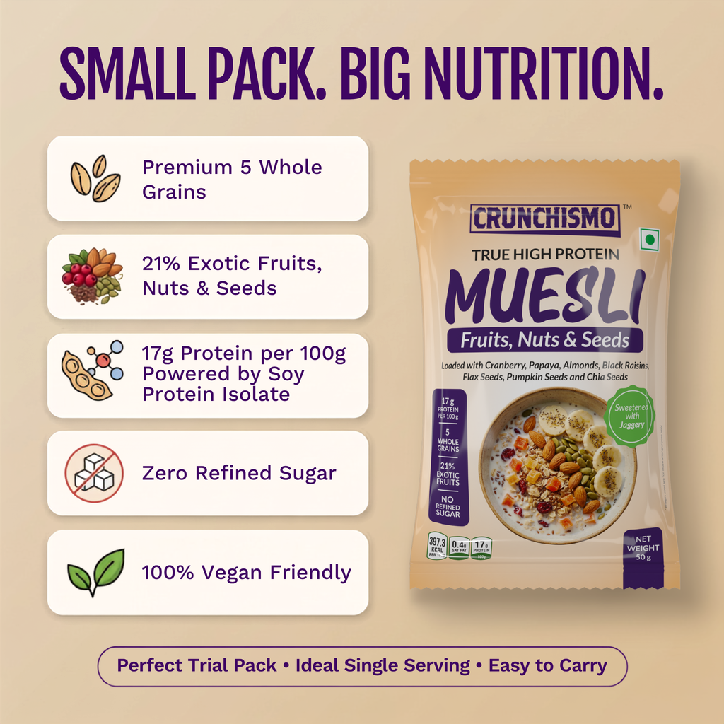 True High Protein Muesli – Fruit, Nuts & Seeds (50g x 30)