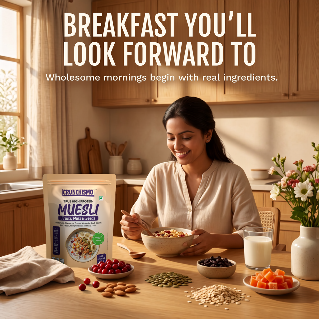 True High Protein Muesli – Fruit, Nuts & Seeds (400g)