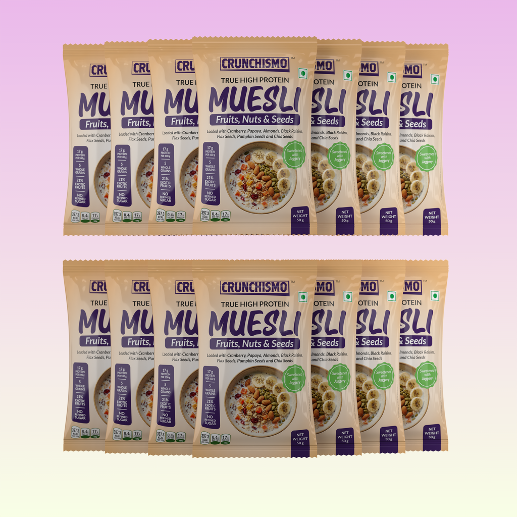 True High Protein Muesli – Fruit, Nuts & Seeds (50g x 14)