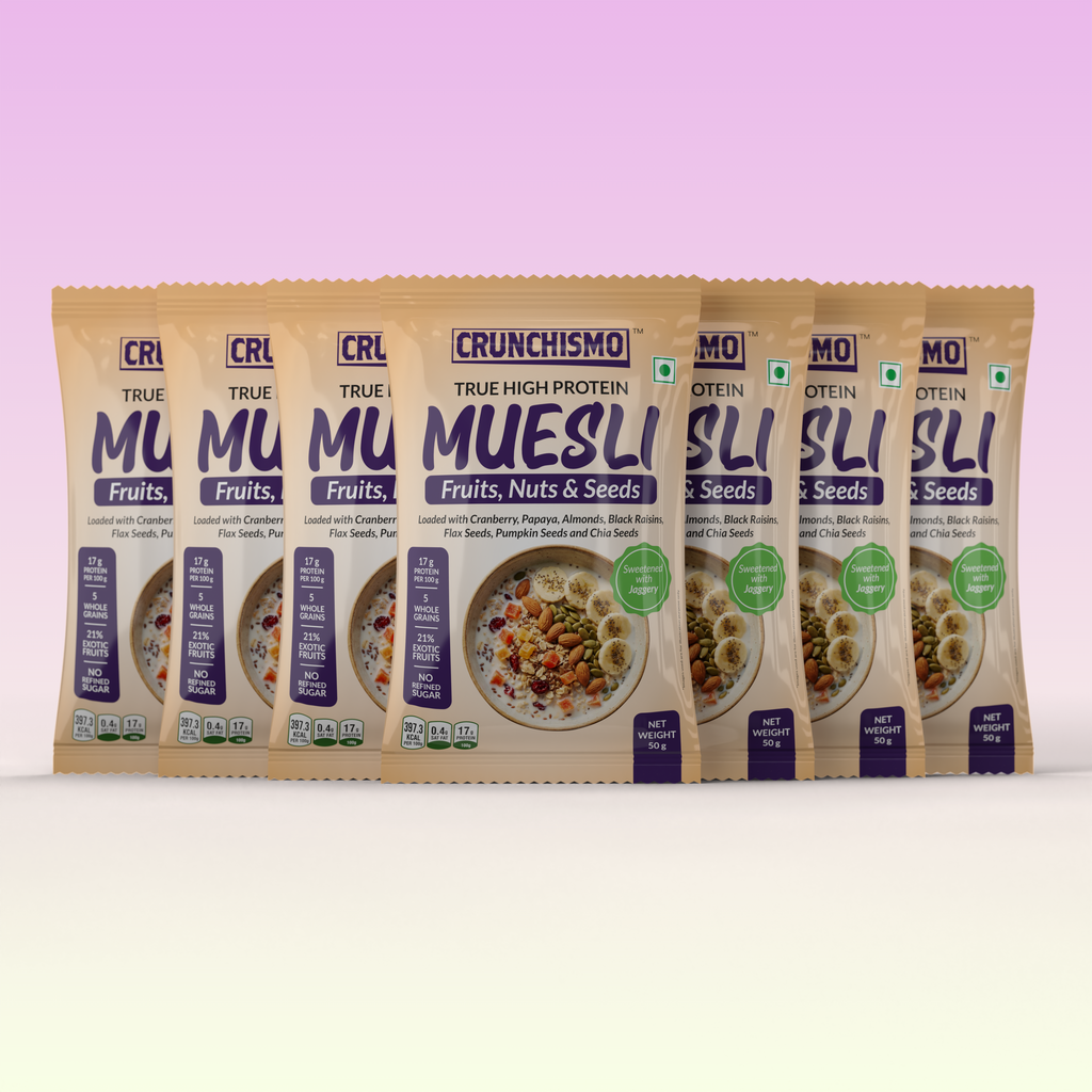 True High Protein Muesli – Fruit, Nuts & Seeds (50g x 7)