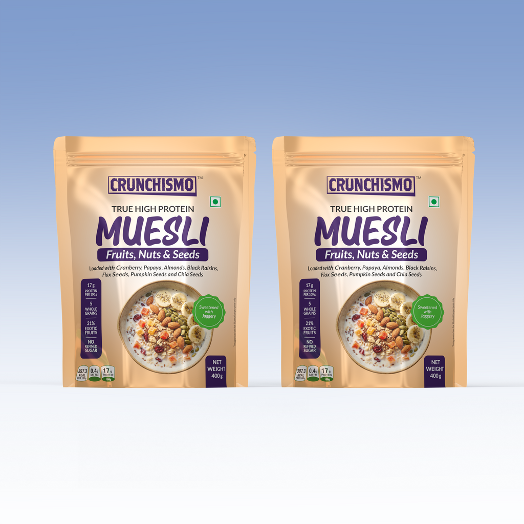 True High Protein Muesli – Fruit, Nuts & Seeds (400g x 2)