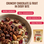 True High Protein Muesli – Dark Chocolate & Cranberry (400g)